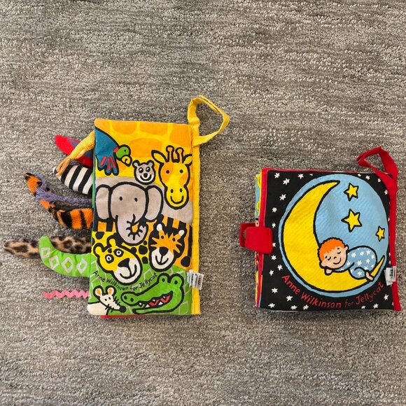 Baby Books - Fabric Books - Jungly Tails - Goodnight Baby - Set of 2 - Picture 2 of 5